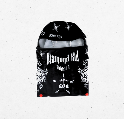 White And Black Ski Mask