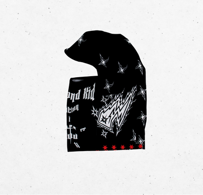 White And Black Ski Mask